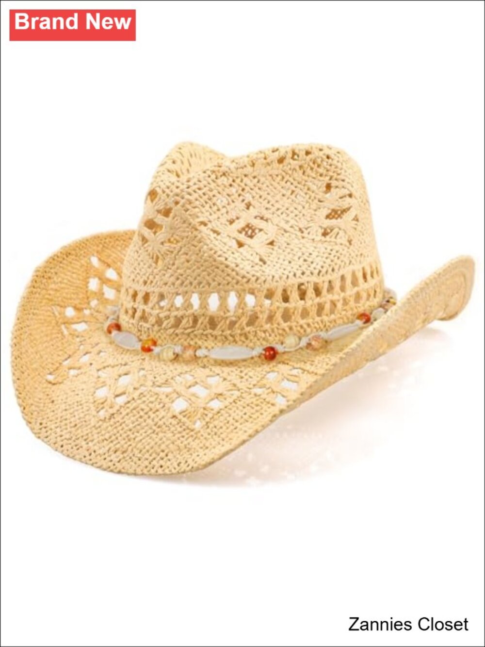🤠 WQWOVRVO Straw Cowboy Hat Shapeable Brim Western Wide Brim Adult One Size